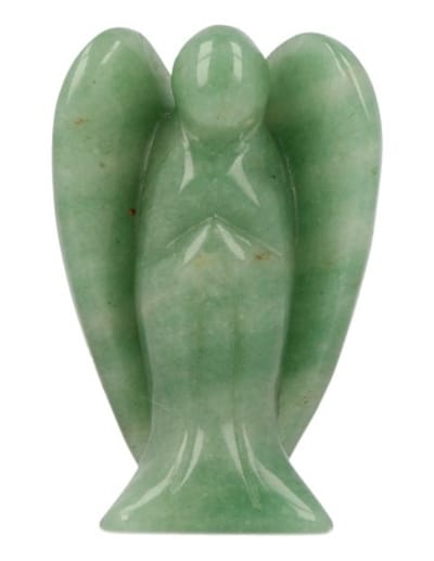 Aventurijn groen staande engel 70 mm