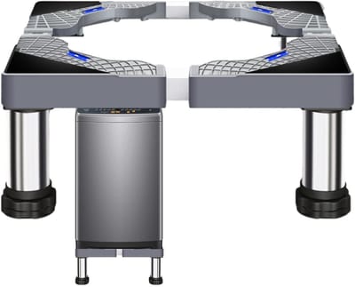 Wasmachine Voetstuk - Apparaat Basis - Apparaten Verhoging - Roestvrijstaal Ontwerp - 60x60x20cm - Zilver