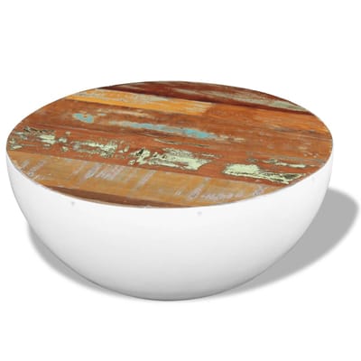vidaXL - Salontafel - komvormig - 60x60x30 - cm - massief - gerecycled - hout