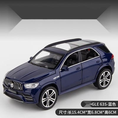 1:32 Amg Gle 63S Suv Velg Auto Model Diecast Pull Back Metalen Voertuigen Simulatie Model Auto Interieur Ornamenten Cadeau