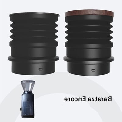 Siliconen Koffiefunnel en Blazer voor het Verzamelen van Koffiedik met Houten Deksel voor Koffiemolen