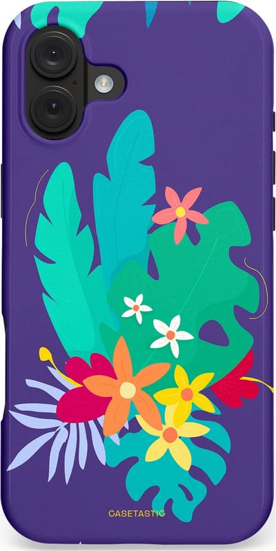 Casetastic hoesje geschikt voor Apple iPhone 16 Plus - MagSafe - Dubbellaagse bescherming - Surfplant - Fashion Case - Donkerblauw