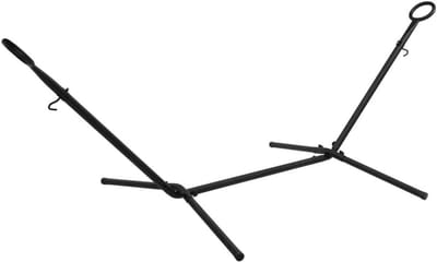 Hangmat standaard - Ondersteuning standaard - Ontspannen buiten - Robuust metaal - 260 cm lengte - Antraciet