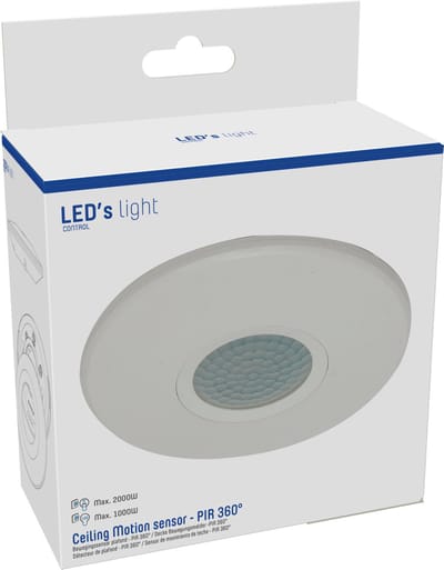 Slim bewegingsmelder plafond - Bewegingssensor & Daglichtsensor - 6 meter bereik - Bewegingsmelders