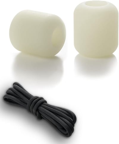 Luminous Paracord Kralen voor Lanyards, Sleutelhangers en EDC Accessoires - Ice Blue Kleur en Unieke Ontwerpen