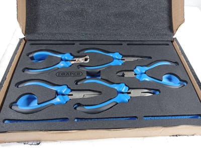 Precisietang Set van 5 Stuk in 1/4 Lade met EVA Insert Tray
