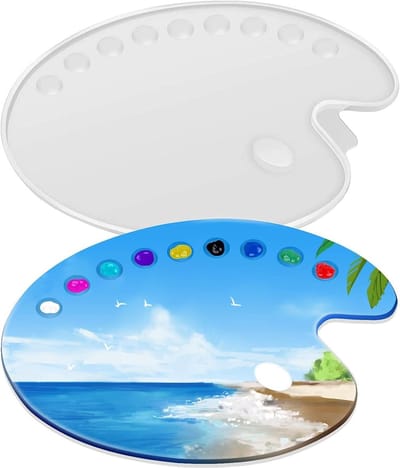 Creatieve Siliconen Mallen voor Palettevormen - Ideaal voor Epoxy Gieten, Schilderen en DIY Projecten voor Kinderen en Volwassenen