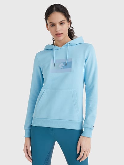 Tommy Hilfiger SS'22 Geborduurd Logo Hoodie - Blauw - L