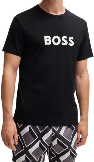 Logo Tee Short Sleeve Crew Neck - Black T-Shirts