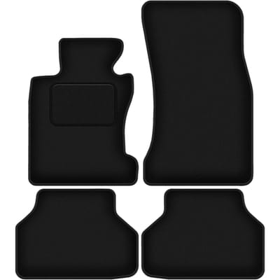Wielganizator WLG-CARLUX Serie - Autovloermatten - Zwart - Speciaal voor BMW 5 E60 xDrive - 2003-2010