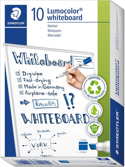 STAEDTLER - Lumocolor - Whiteboard marker - blauw - doos met 10 stuks