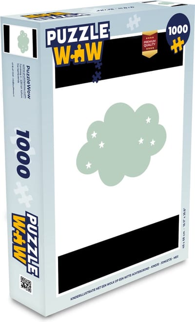 Puzzel Wolk - Meiden - Jongens - Sterren - Pastel - Kind - Legpuzzel - Puzzel 1000 stukjes volwassenen
