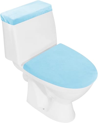 Toiletdeksel Set - Zachte Covers - Badkamer Comfort - Zeer Rekbaar - 50x40 cm - Hemelsblauw