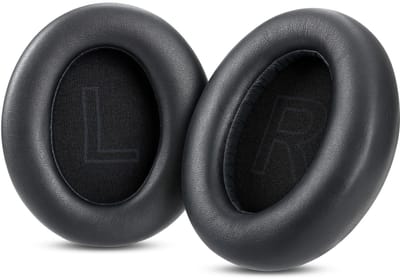 Dailygoods - Vervangende oorkussens Oorkussens Compatibel met Soundcore Anker Q11i Draadloze Over-Ear Bluetooth Hoofdtelefoon met Zacht Eiwit Leer Memory Foam Accessoires -Zwart