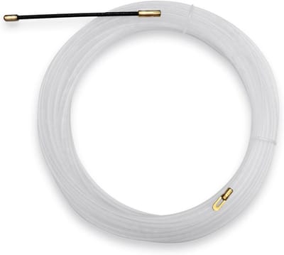 Elektrische trekveer - Kabeltrekker vislint - Kabels trekken - Duurzaam sterk nylon - 3mm x 30meter - Wit