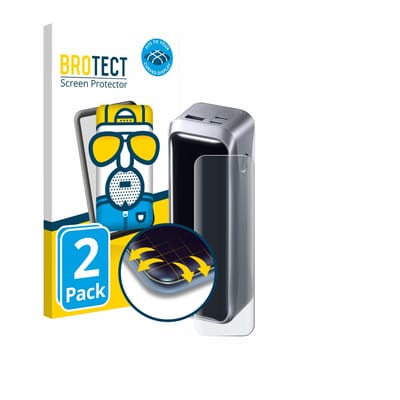 BROTECT - Screenprotector voor Anker Prime 220 W - Folie Beschermfolie matte volledig dekking 2 Stuks