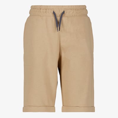 Unsigned jongens sweatshort beige - Maat 134/140