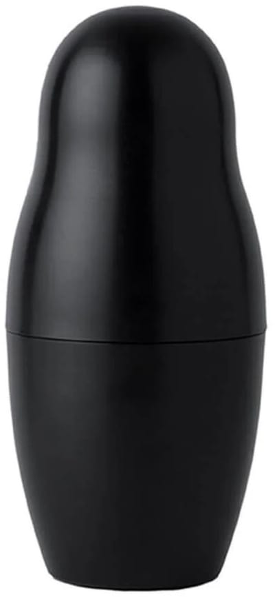 KN Industrie MATRIOSKA SHAKER ZWART - 35 cl Shaker en Cocktails met stijl en kwaliteit