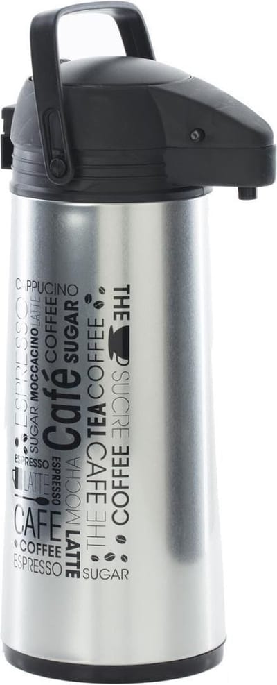 5five Thermoskan - 1,9 liter - 19 x 13 x 36 cm - RVS - isoleerkan - Koffie/thee kan - voor warme / koude dranken