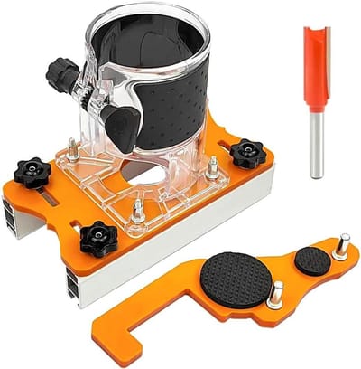 Freesfreeshouder - Houtbewerking Freeshouder - Groeven Frezen - Verstelbare Basis - 5-56 mm - Grijs
