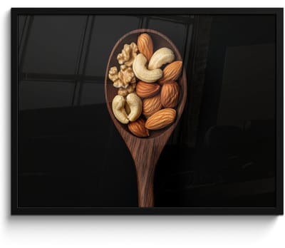 Poster in lijst - Fotolijst 70x50 cm - Posters - Hout - Noten - Zwart - Posterlijst zwart - Decoratie - Wanddecoratie woonkamer - Muurdecoratie slaapkamer