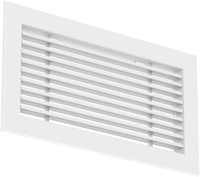 Staafrooster - Ventilatierooster - Ventilatie - Met klemveren - 800x150 mm - Wit RAL 9016