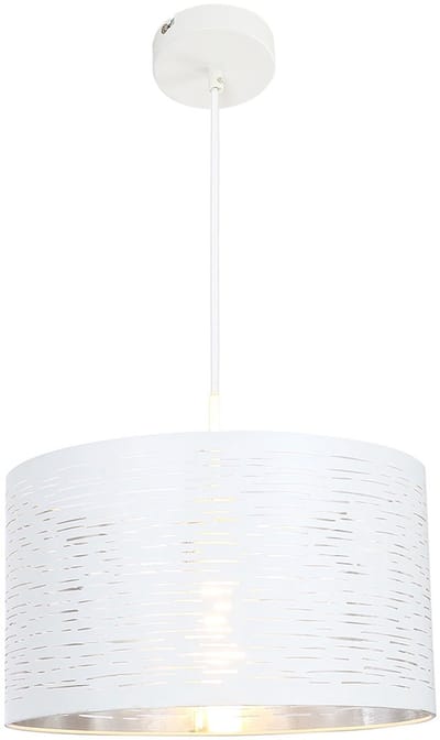 Globo - hanglamp - Barca - wit - metaal - Ø 38cm - E27 - 15341