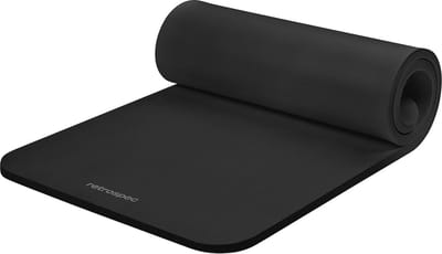 Dikke Antislip Yogamat voor Yoga en Training - 2,5 cm Dik met Nylon Riem - Ondersteuning en Comfort