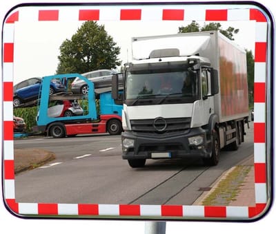 Verkeersspiegel met reflectoren UNI-SIG 40 x 60 cm