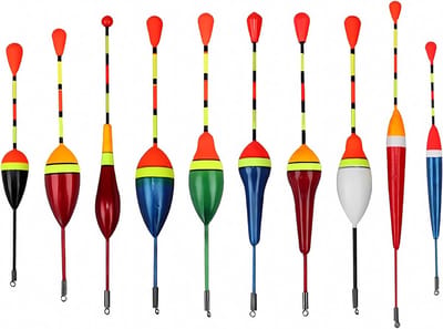 SnelShoppen - 10 Pcs Vissende Drijvers, Trout Floats, Lichte Foam Vissendrijvers, Voor Verschillende Vissoorten, Heldere Kleuren, Ideaal Voor Sportvis