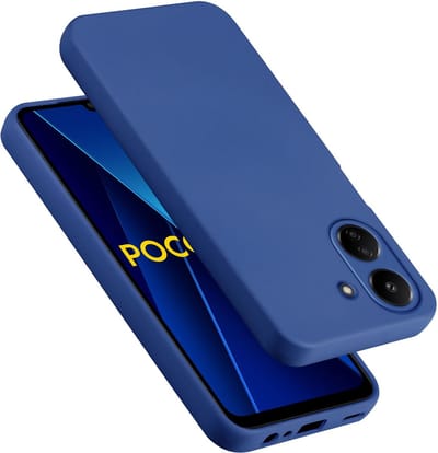 Cadorabo Hoesje geschikt voor Xiaomi Poco C65 in LIQUID BLAUW - Beschermhoes gemaakt van flexibel TPU silicone Case Cover