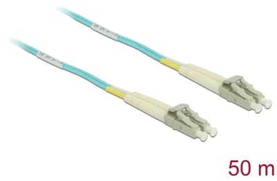 Delock Cable Optical Fibre LC Duplex Multi-mode OM3 50 m