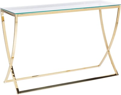 RINGGOLD - Consoletafel - Goud - Glas