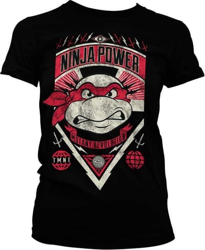 Teenage Mutant Ninja Turtles Dames Tshirt -S- Ninja Power Zwart