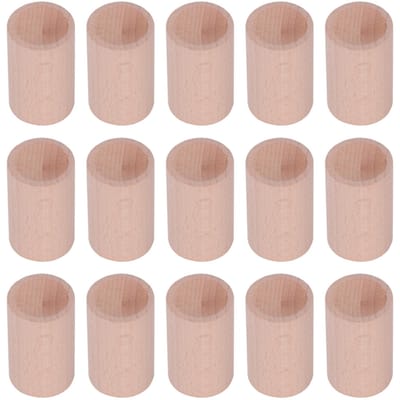 15 STUKS Beuken Diffusiehout Cilindrische Vorm Essentiële Olie Aroma Diffuser voor Binnengebruik beige