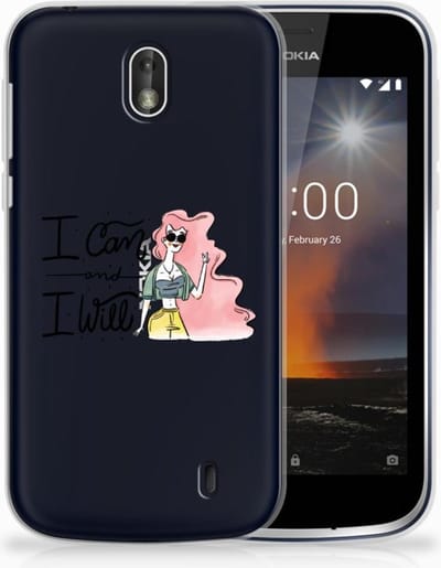 TPU Hoesje voor Nokia 1 Telefoonhoesje met Naam i Can