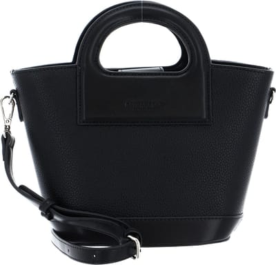 SEIDENFELT MANUFAKTUR Schoudertas Handtas Moheda Small Shopper Bag Black Zwart