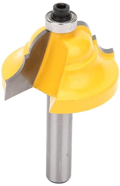LIVIA HOME- Frees Houtbewerking Dubbele Romeinse Ogee - Routerbit 8 Mm Schacht - Hardmetaal - 2 Fluiten - Hittebestendig - 55/61 Mm Lengte