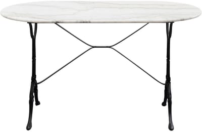 Eettafel Bistrot 120x60cm wit marmer Kare Design