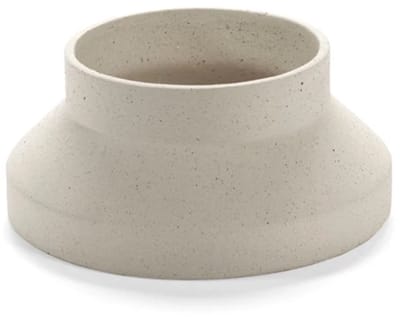 Serax Alex Gabriels Mira vaas + taartschotel D21cm H10cm beige
