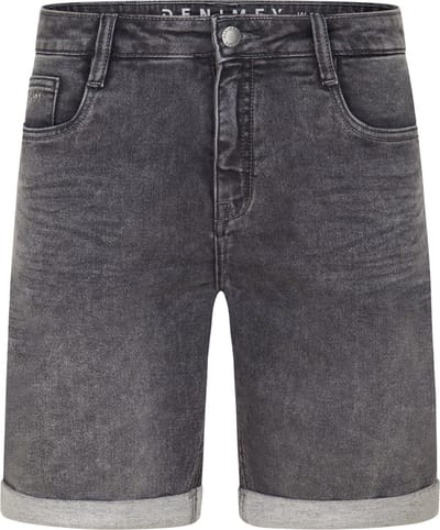 DENIMFY Heren Short Broeken DFAri regular/straight Fit Grijs Volwassenen Jeans shorts heren - Korte spijkerbroek heren