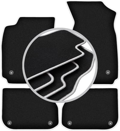 CARLUX-SILVER automatten voor: Audi A4 B5 sedan, stationwagen, avant (1995-1999)