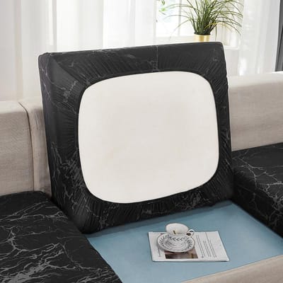 Bloemenprint Sofa Stoelkussenhoes voor Woonkamer Stretch Elastische Sofahoes Hoekbankhoes L-vorm 1/2/3/4-zits Normal Size (S)-1pc