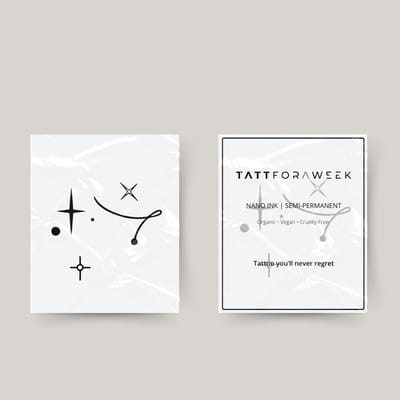 Tijdelijke tattoo sagittaurius sterren | Neptattoo volwassenen | Tijdelijke tattoo voor volwassenen | Temporary tattoo | Plaktattoos voor volwassenen | Neptattoos | Probeer zorgeloos een tattoo | tattforaweek