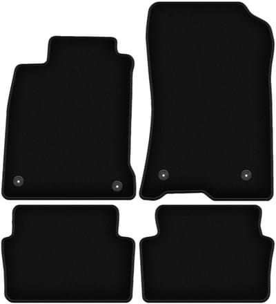 BASIC zwarte veloursmatten voor: Renault Laguna III liftback, stationwagen (2007-2015)