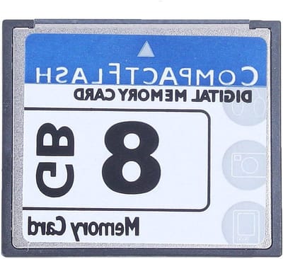 Geheugenkaart - CompactFlash opslag - Foto's opslaan - Ultra snelle overdracht - 8 GB - Witblauw