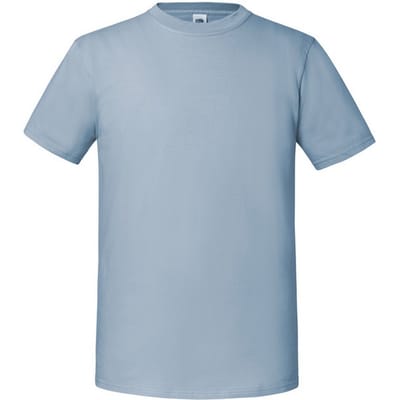Fruit of the Loom Heren Iconic Premium Ringspun Katoen T-Shirt (Mineraalblauw)