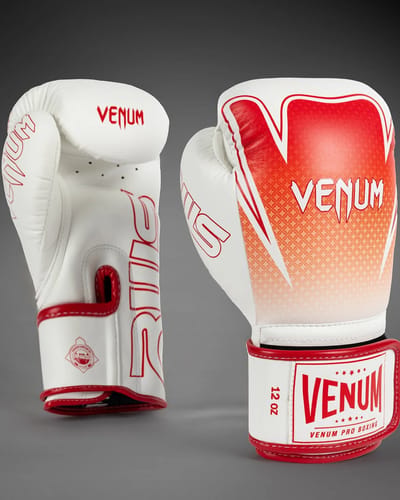 Venum x RWS 2.0 Muay Thai Bokshandschoenen Wit Rood - 8 OZ
