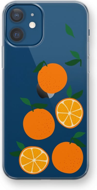 Case Company® - Hoesje geschikt voor iPhone 12 hoesje - Will you be my clementine - Soft Cover Telefoonhoesje - Bescherming aan alle Kanten en Schermrand
