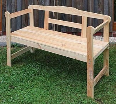 Houten Tuinbank - Buitenbank Bankje - Ontspannen in de tuin - FSC Gecertificeerd - 118 x 45 x 78 cm